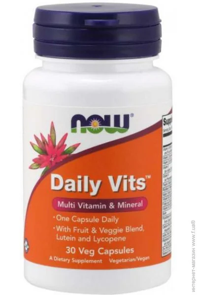   -  NOW Foods Daily Vits 30 Veg Capsules (00000027042)