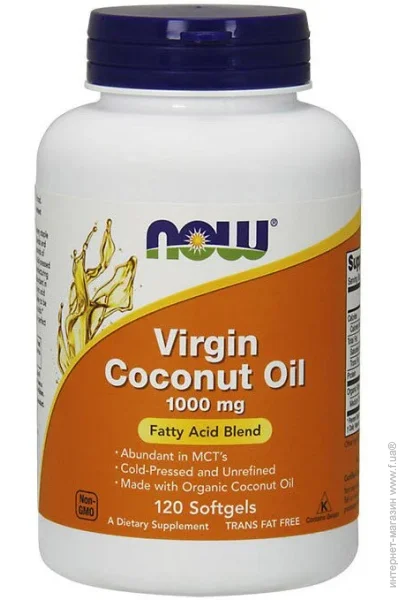   Now foods Virgin Coconut Oil 1000 mg 120 softgels (00000031413)