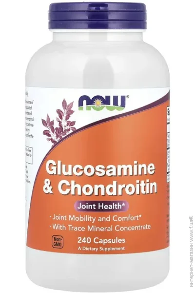     NOW Glucosamine & Chondroitin, 240 Capsules (-00002474)