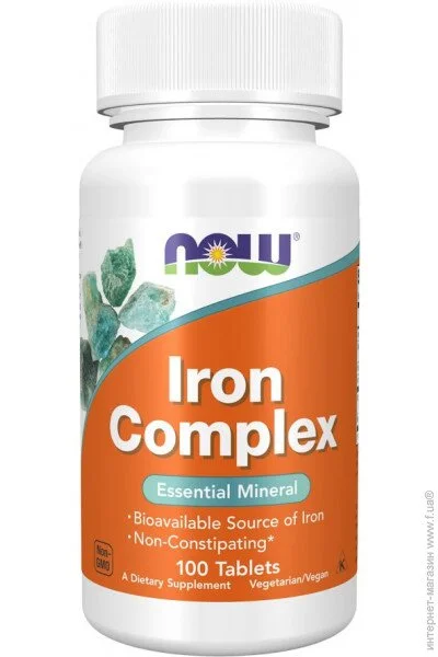 ³   NOW Iron Complex, 100 