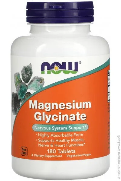    NOW Magnesium Glycinate, 180 