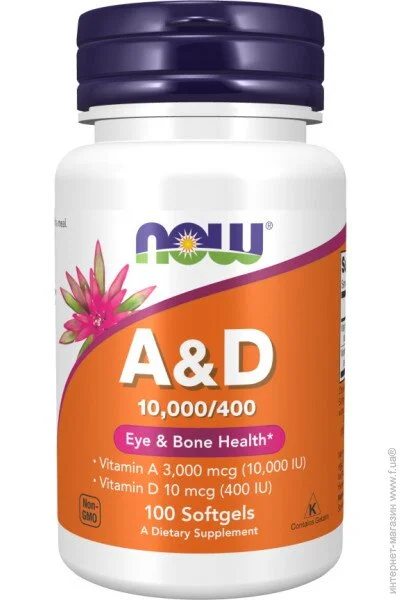    NOW Vitamin A&D, 100 