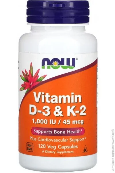    NOW Vitamin D3 & K2, 120 