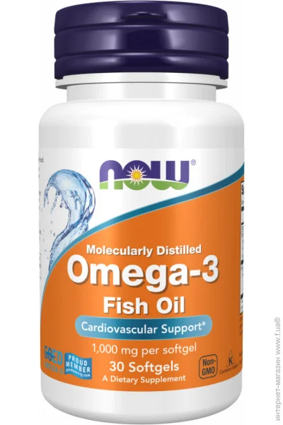 NOW Omega-3 1000mg - 30 sgels (2022-10-0052)