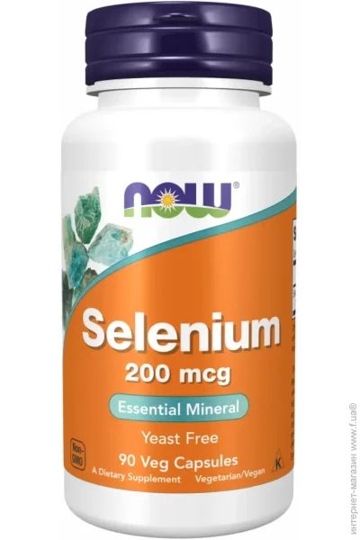 NOW  Selenium 200 mcg 90 vcaps (1086-2022-10-0043)