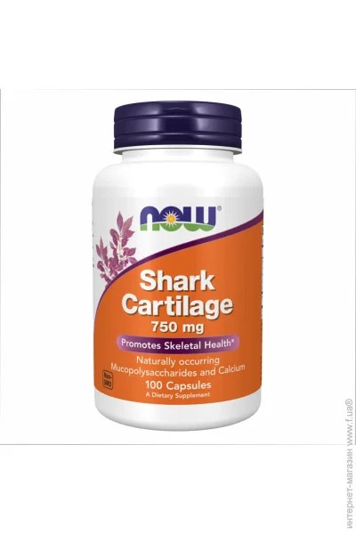 NOW Shark Cartilage 750mg - 100caps (100-17-9129764-20)