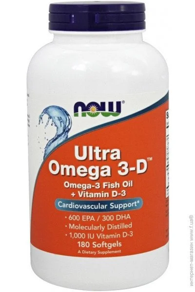 '  NOW Ultra Omega-3-D - 180   (814656)