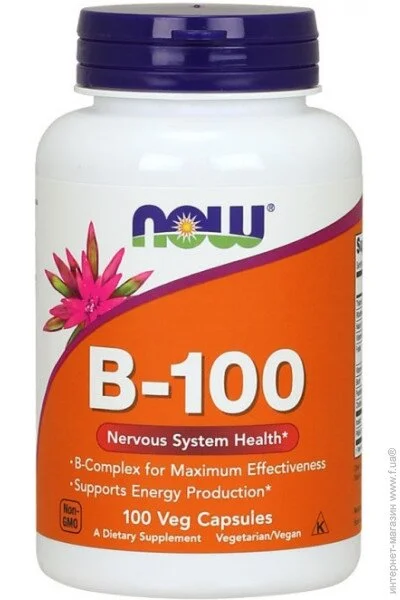NOW ³ Vitamin B-100 Veg Capsules 100  (4384301145)