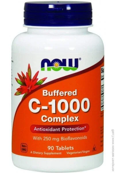 NOW ³ Vitamin C-1000 Complex, Buffered Tablets 90  (4384301149)