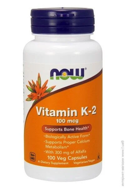 ³ NOW Vitamin K-2 100 mcg 100 Veg Caps (000006269)