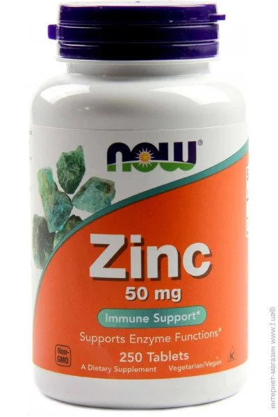 ̳ NOW Zinc Gluconate - 50mg 250  (814587)