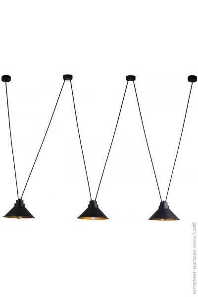 Люстра Nowodvorski 9146 Perm E27 3x60W IP20 Bl колір чорний Люстра Nowodvorski 9146 Perm E27 3x60W IP20 Bl колір чорний