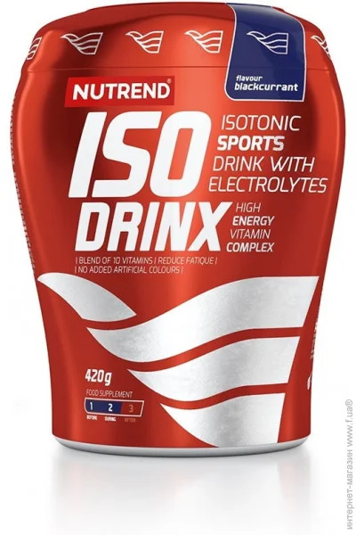 Ізотонік Nutrend IsoDrinx, 420 грам Чорна смородина Ізотонік Nutrend IsoDrinx, 420 грам Чорна смородина
