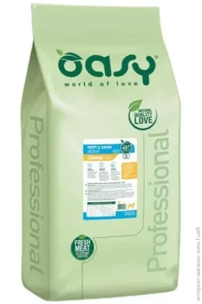     OASY LIFESTAGE Puppy & Junior Large 18  (8053017349190)