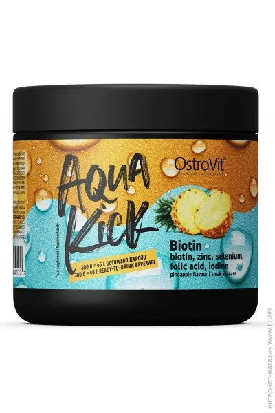  Ostrovit Aqua Kick Biotin 300 g /30 servings/ Pineapple (000018378)