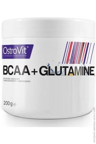  Ostrovit BCAA +  Glutamine 200 g /20 servings/ Lemon (000003564)