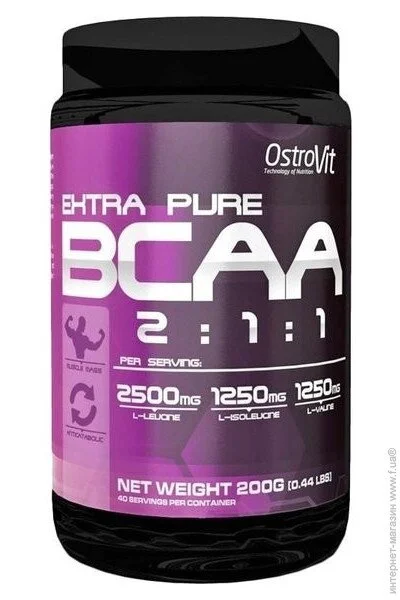  Ostrovit Extra Pure BCAA 2:1:1 200 g /40 servings/ Orange (000016078)