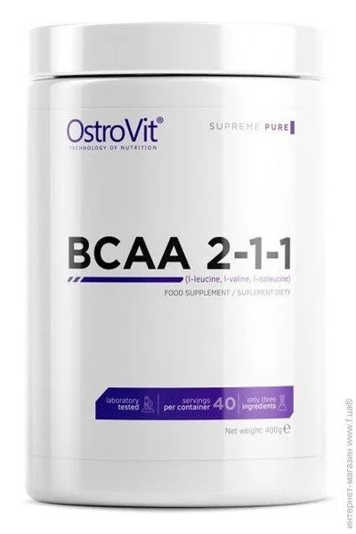  Ostrovit Extra Pure BCAA 2:1:1 400 g /80 servings/ Pure (000015021)