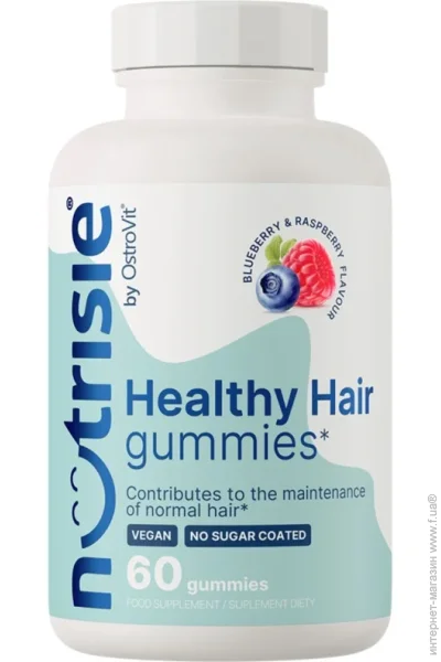  Ostrovit Nutrisie Healthy Hair gummies 60gummies (Blueberry & raspberry) (00000043117)