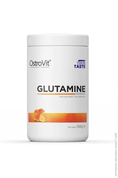 Аминокислота OstroVit Glutamine, 500 грамм Апельсин Аминокислота OstroVit Glutamine, 500 грамм Апельсин