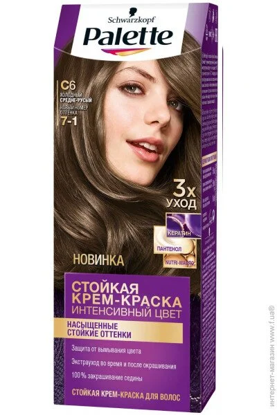 Palette ICC фарба C6 Холодний середньо-русий (4605966014731) Palette ICC фарба C6 Холодний середньо-русий (4605966014731)
