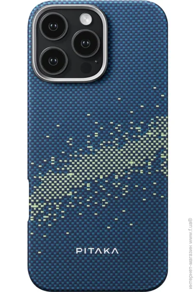  Pitaka Tactile Woven Case StarPeak MagEZ for iPhone 16 Pro Milky Way Galaxy (KI1601PMYG)