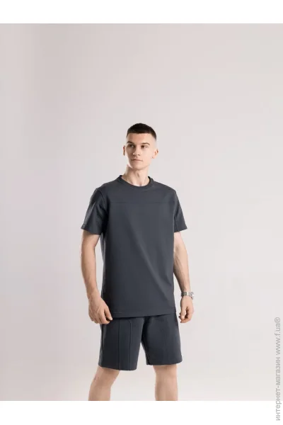 Чоловічий літній комплект шорти та футболка чорний Pobedov Barel M (SBkm2 934Mdge) Чоловічий літній комплект шорти та футболка чорний Pobedov Barel M (SBkm2 934Mdge)