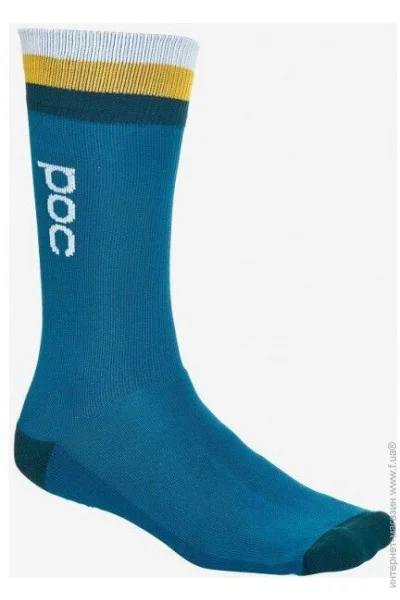  poc Essential Mid Length Sock  (Antimony Multi Blue, S) (PC 651338239SML1)