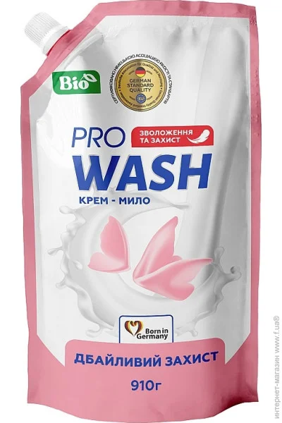 Pro Wash Рідке крем-мило Дбайлив. захист 910г (DOYPACK) (4262396140166) Pro Wash Рідке крем-мило Дбайлив. захист 910г (DOYPACK) (4262396140166)