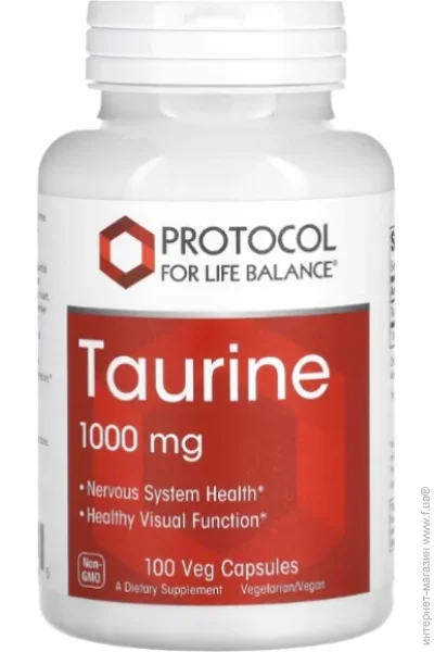  Protocol For Life Balance Taurine 1000 mg 100 Veg Caps (000026022)