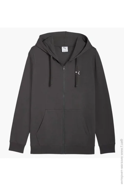  Puma Ess Elevated Fz Hoodie Fl Grey (688255-44-S)