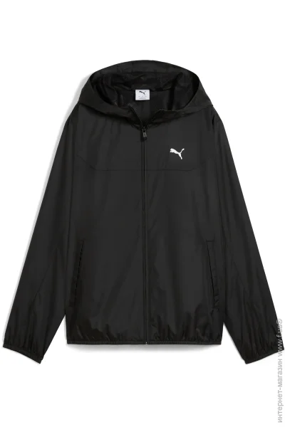 Куртка Puma Ветровка женская Ess Regular Windbreaker 68513301 р.S черная Куртка Puma Ветровка женская Ess Regular Windbreaker 68513301 р.S черная