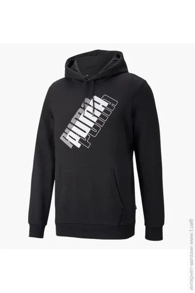  Puma Power Logo Hoodie (847378-01-S)