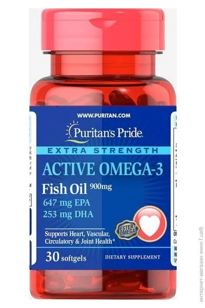Puritan's Pride ³ Extra Strength Active Omega-3 Fish Oil 30  (4384301471)