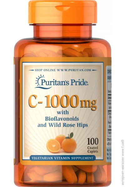 Puritan's Pride    Puritan"s Pride Vitamin C-1000 mg with Bioflavonoids & Rose Hips, 100 