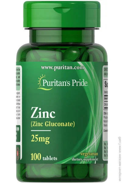 Puritan's Pride    Puritan"s Pride Zinc 25 mg, 100 