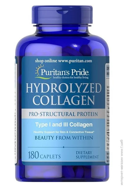   Puritan's Pride Hydrolyzed Collagen 1000 mg 180 Caplets (000004095)