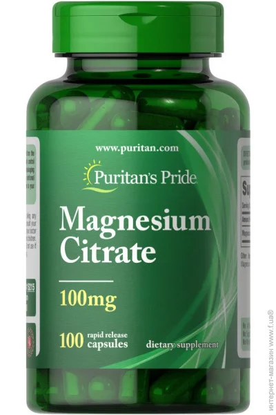 ³   Puritan's Pride Magnesium Citrate 100 mg, 100 