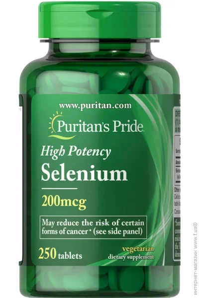 Puritan's Pride Selenium 200 mcg 250 Tablets (00000040813)