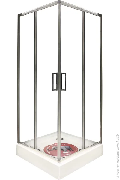   Ravak XU2RV2-90 Transparent 90x90x190 bright alu (X1LV70C02Z1A)