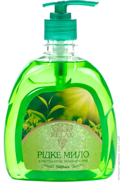 Relax Рідке мило З екстрактом зеленого чаю 500 мл Relax Рідке мило З екстрактом зеленого чаю 500 мл