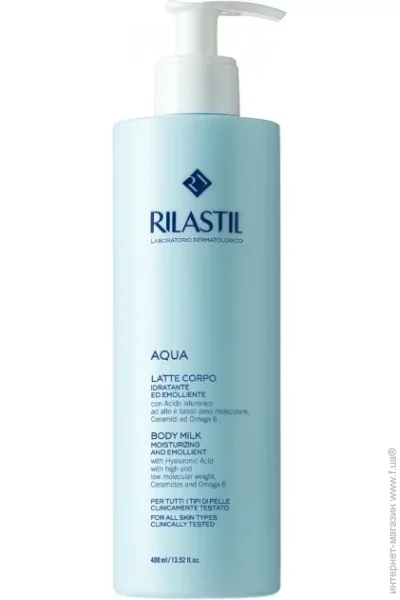 Rilastil Молочко Aqua для глибокого зволоження шкіри 400 мл Rilastil Молочко Aqua для глибокого зволоження шкіри 400 мл