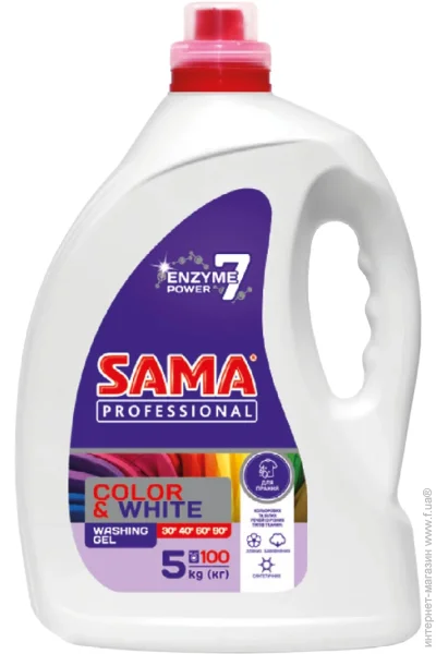 Гель для прання Sama Professional 5000 г (4820270630624) Гель для прання Sama Professional 5000 г (4820270630624)