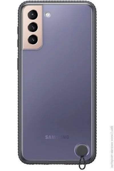  Samsung Clear Protective Cover   Galaxy S21+  (G996) Black (EF-GG996CBEGRU)