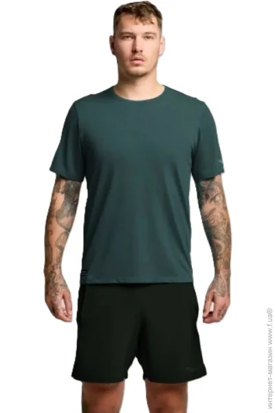 Saucony  Stopwatch Short Sleeve Pine Green S (1097-SAM800377-PPH S)