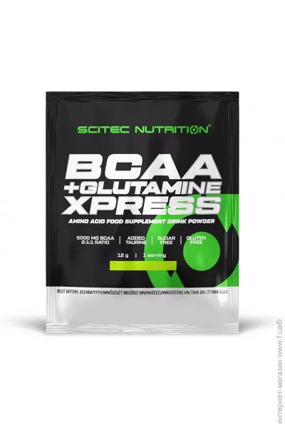  Scitec Nutrition BCAA Scitec BCAA+ Glutamine Xpress, 12  