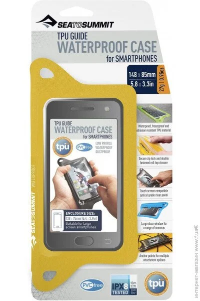      Sea To Summit TPU Guide W / P Case for Smartphones Yellow (1033-STS ACTPUSMARTPHYW)