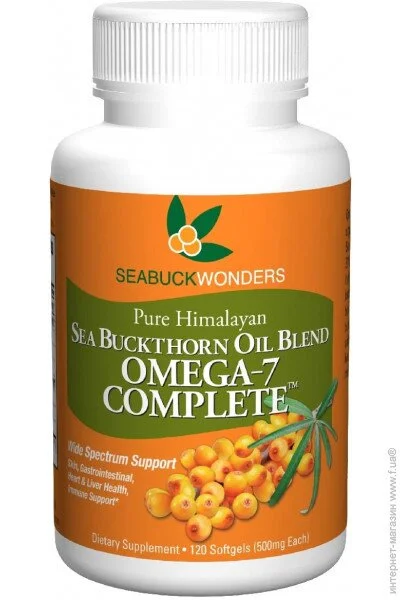   Seabuckwonders Omega-7 Complete Sea Buckthorn Oil Blend 500 mg 120  (4384304079)