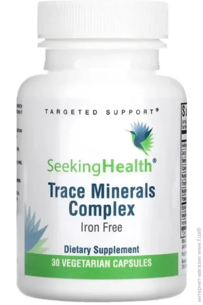 Seeking Health Trace Minerals Complex, Iron Free 30 Veg Caps (000024823)