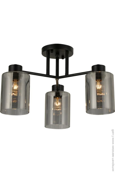 Sensio Люстра стельова Lilit 3x40 Вт E27 чорний ALG-07338/3 Sensio Люстра стельова Lilit 3x40 Вт E27 чорний ALG-07338/3